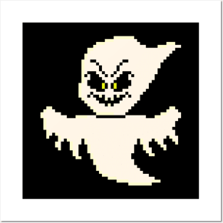 Pixel Monster Ghost Posters and Art